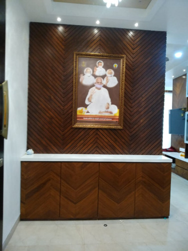 Wooden Puja Space