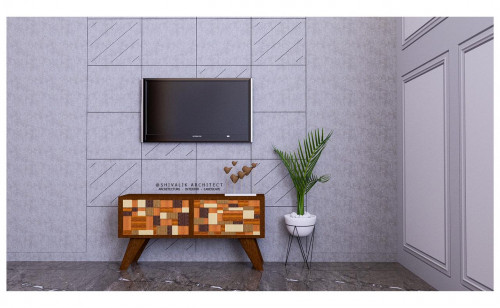 Wall Design for Tv Unit 