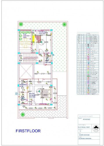 Detailed Floor plan for house