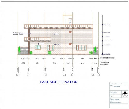 East side elevation Design