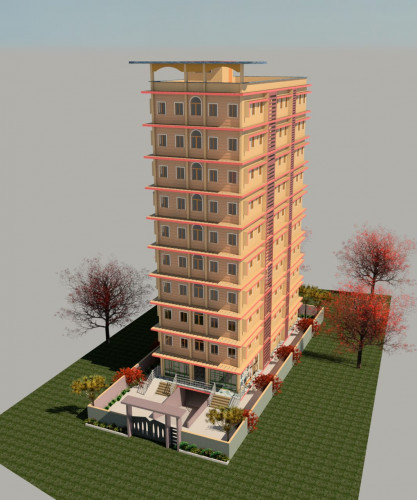 High Rise apartment Elevation 