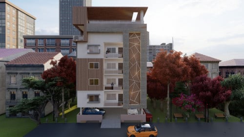 Multistory Building elevation 