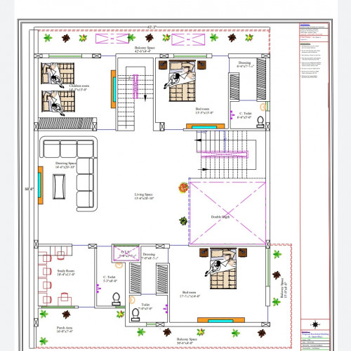 Residential House Floor Plan 