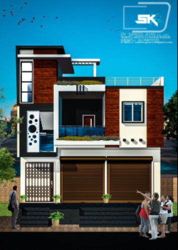Residential Cum Commercial Elevation 