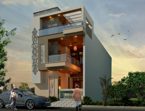 Residential house elevation designs 