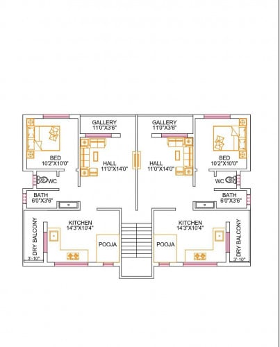 Residential house Floor plan