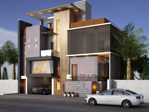 Modern house Elevation 
