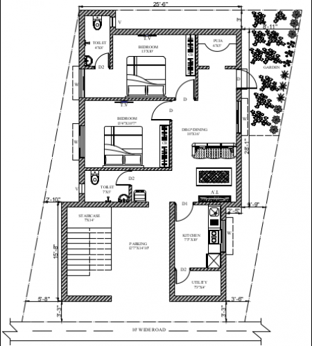 Residential House Floor plan
