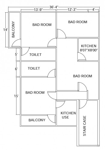 Residential House floor plan