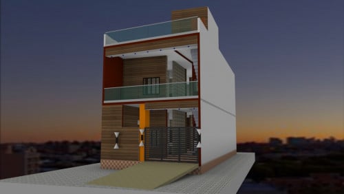 Duplex 3D Elevation
