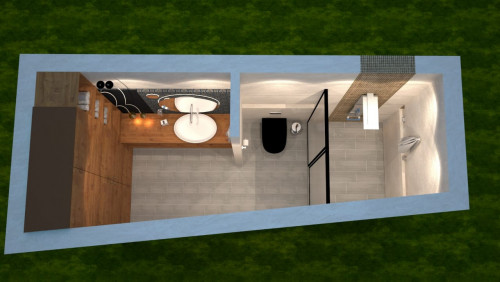 3D bathroom Interior 