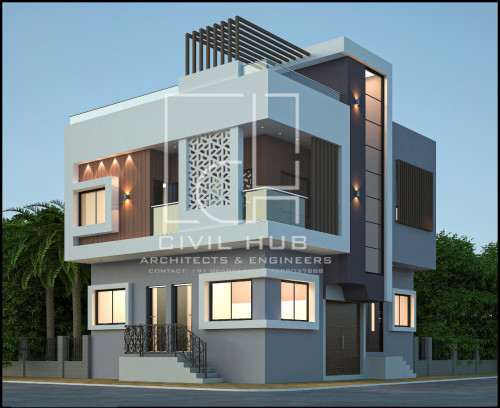 Modern Double Story House 