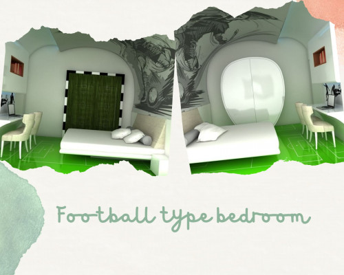 Football Type Bedroom Interior