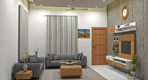 Living Room Interior Best Design Architectural Plan Hire A Make My House Expert - Interior Decoration Ideas Indian Style