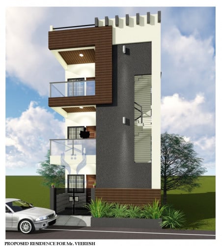 Triplex Residential Elevation Designs  