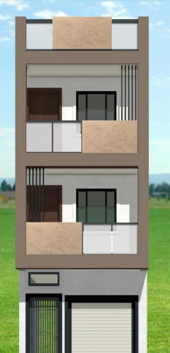 Residential Cum Commercial Elevation Designs 