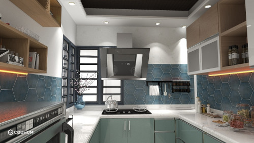 Modular Kitchen Interior For Residential House 