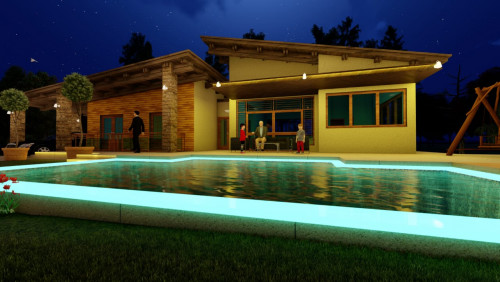 Farmhouse Designs with Swimming Pool