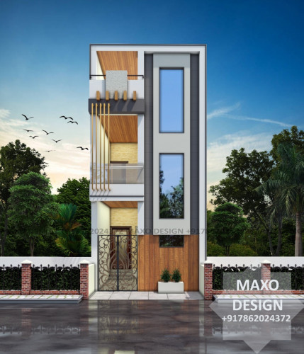 Triple Story House Elevation Designs