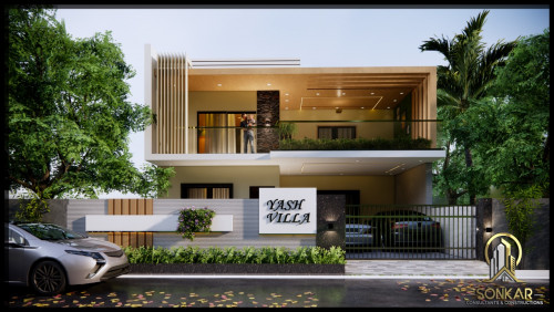 luxury villas elevation designs