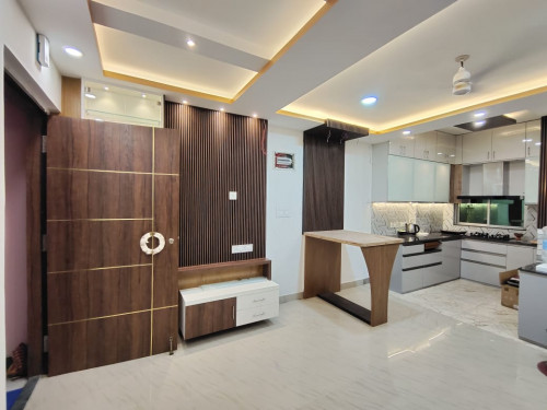 Kitchen With Living Interior Designs