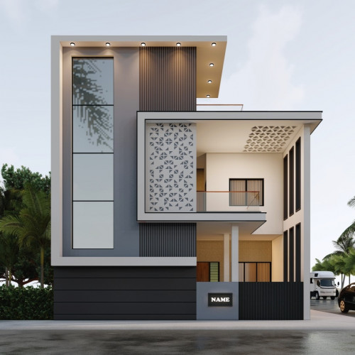 4BHK House Elevation Design 