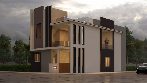 Modern Duplex Elevation Design