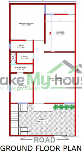 25x50 House Plan Home Design Ideas 25 Feet By 50 Feet Plot Size