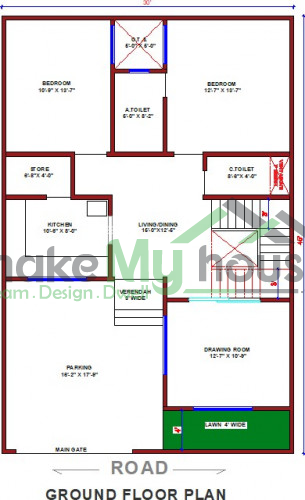 30x45 House Plan Home Design Ideas 30 Feet By 45 Feet Plot Size