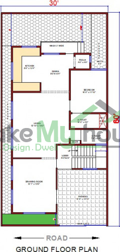 30x60 House Plan Home Design Ideas 30 Feet By 60 Feet Plot Size