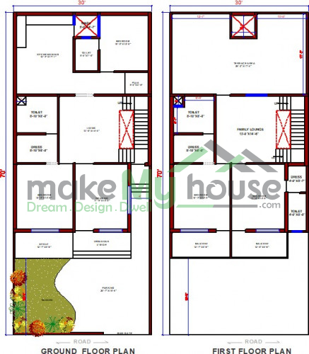 30x70 House Plan Home Design Ideas 30 Feet By 70 Feet Plot Size