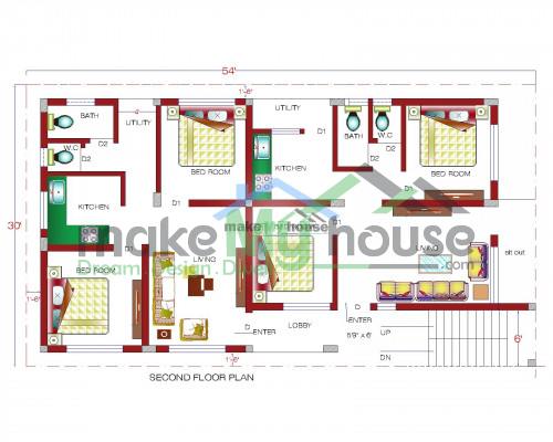 Buy 30x50 House Plan 