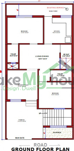 25x50 House Plan Home Design Ideas 25 Feet By 50 Feet Plot Size