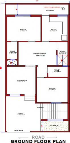 25x50 House Plan 25 50 Home Design 25 By 50 1250 Sqft Ghar Naksha