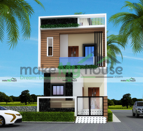 18x50 House With Office Plan 900 Sqft House With Office Design 3 Story Floor Plan