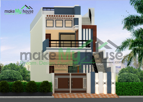 14 60 Front Elevation 3d Elevation House Elevation