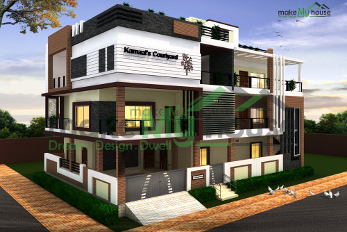 House Design With Swimming Pool Architecture Design Naksha Images 3d Floor Plan Images Make My House Completed Project