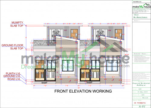 18x50 House With Office Plan 900 Sqft House With Office Design 3 Story Floor Plan