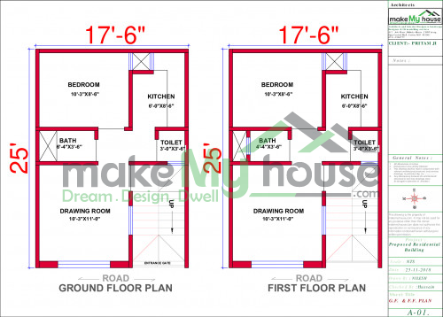 10x33 Home Plan 330 Sqft Home Design 3 Story Floor Plan