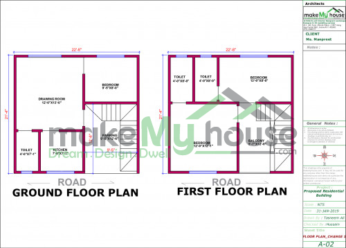 16x23 Home Plan 368 Sqft Home Design 3 Story Floor Plan