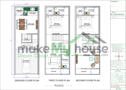 12 40 Front Elevation 3d Elevation House Elevation