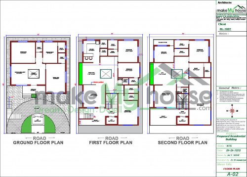 40 60 Floor Plan Architecture Design Naksha Images 3d Floor Plan Images Make My House Completed Project