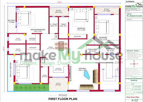 4 Bedroom House Plans Architecture Design Naksha Images 3d Floor Plan Images Make My House Completed Project