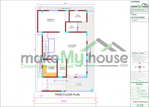 30 45 Front Elevation 3d Elevation House Elevation