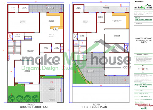 40 70 Front Elevation 3d Elevation House Elevation