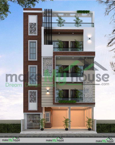 G 3 Elevation Designs Architecture Design Naksha Images 3d Floor Plan Images Make My House Completed Project