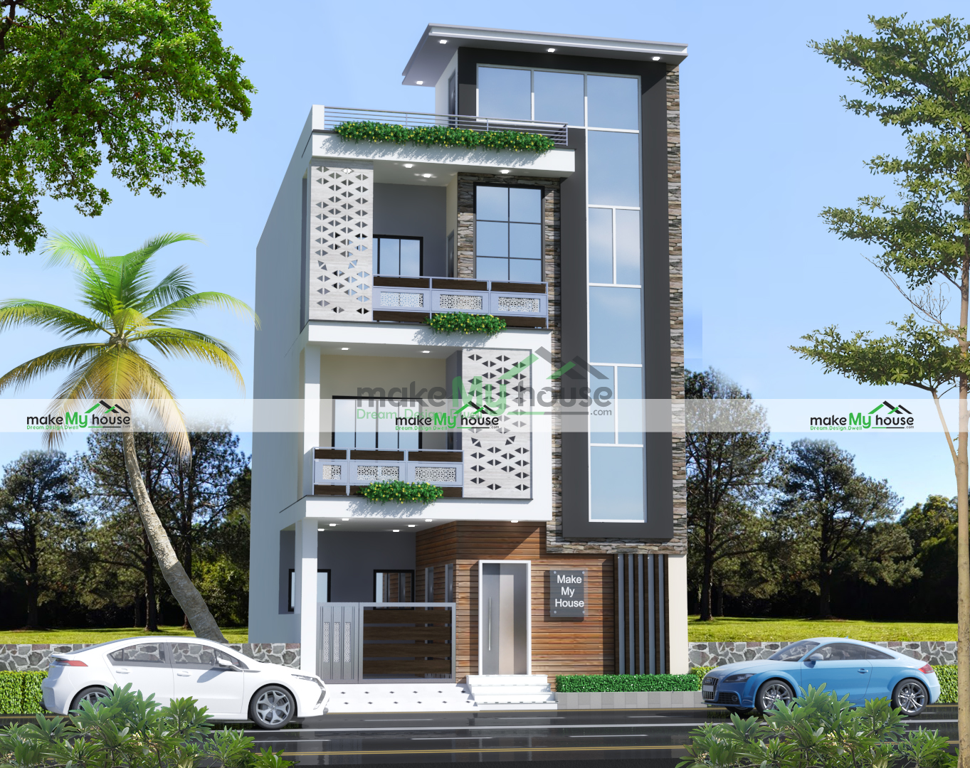 Buy 25x40 House Plan | 25 by 40 Elevation Design | Plot Area Naksha