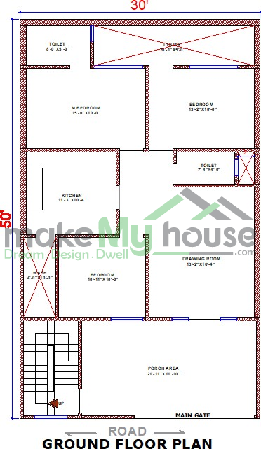 Duplex House Plans For 30x40 Site 5