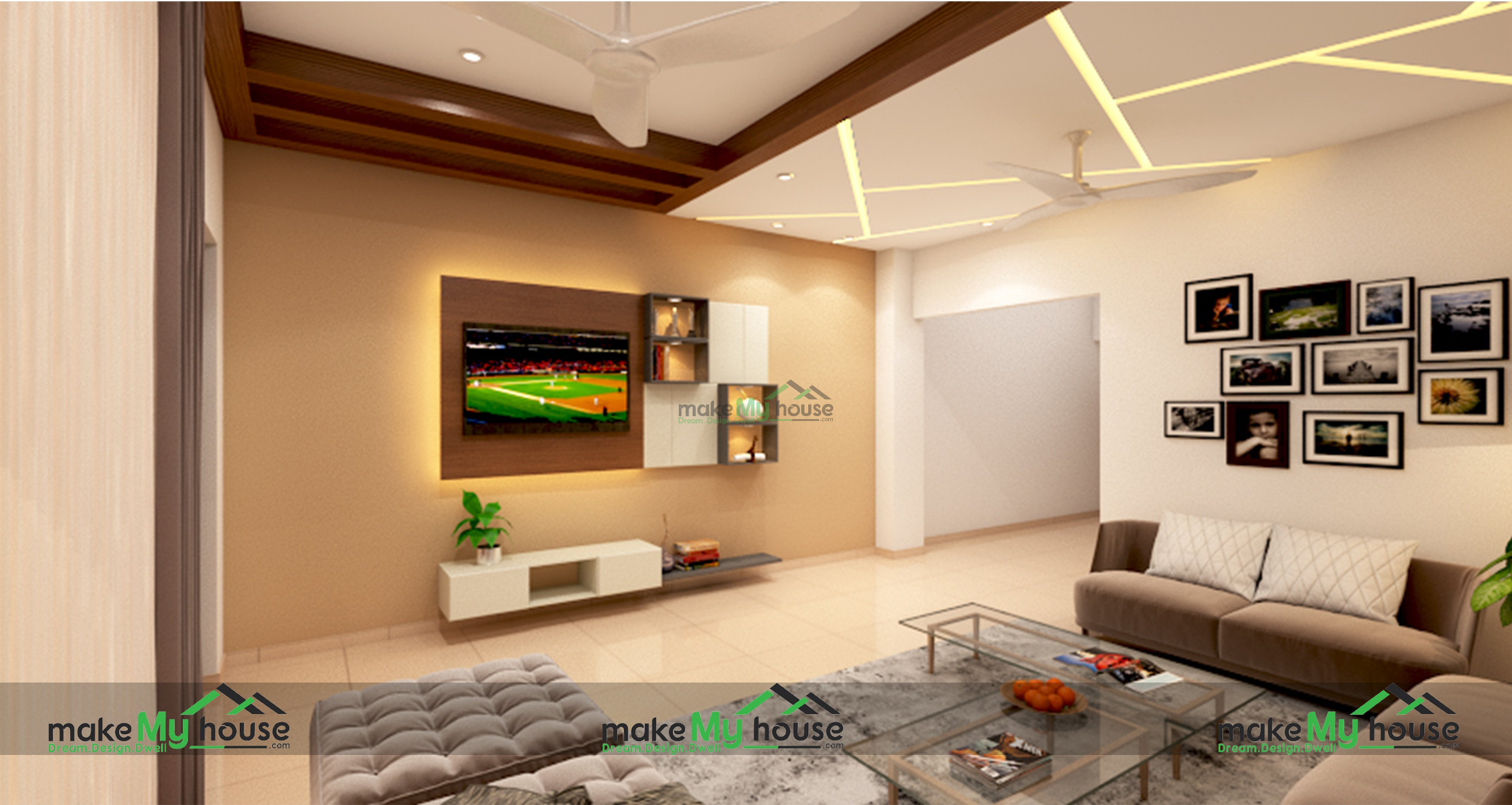 20x60 Home Interior Design 2bhk Interior Design Bedroom Kitchen Living Room Design