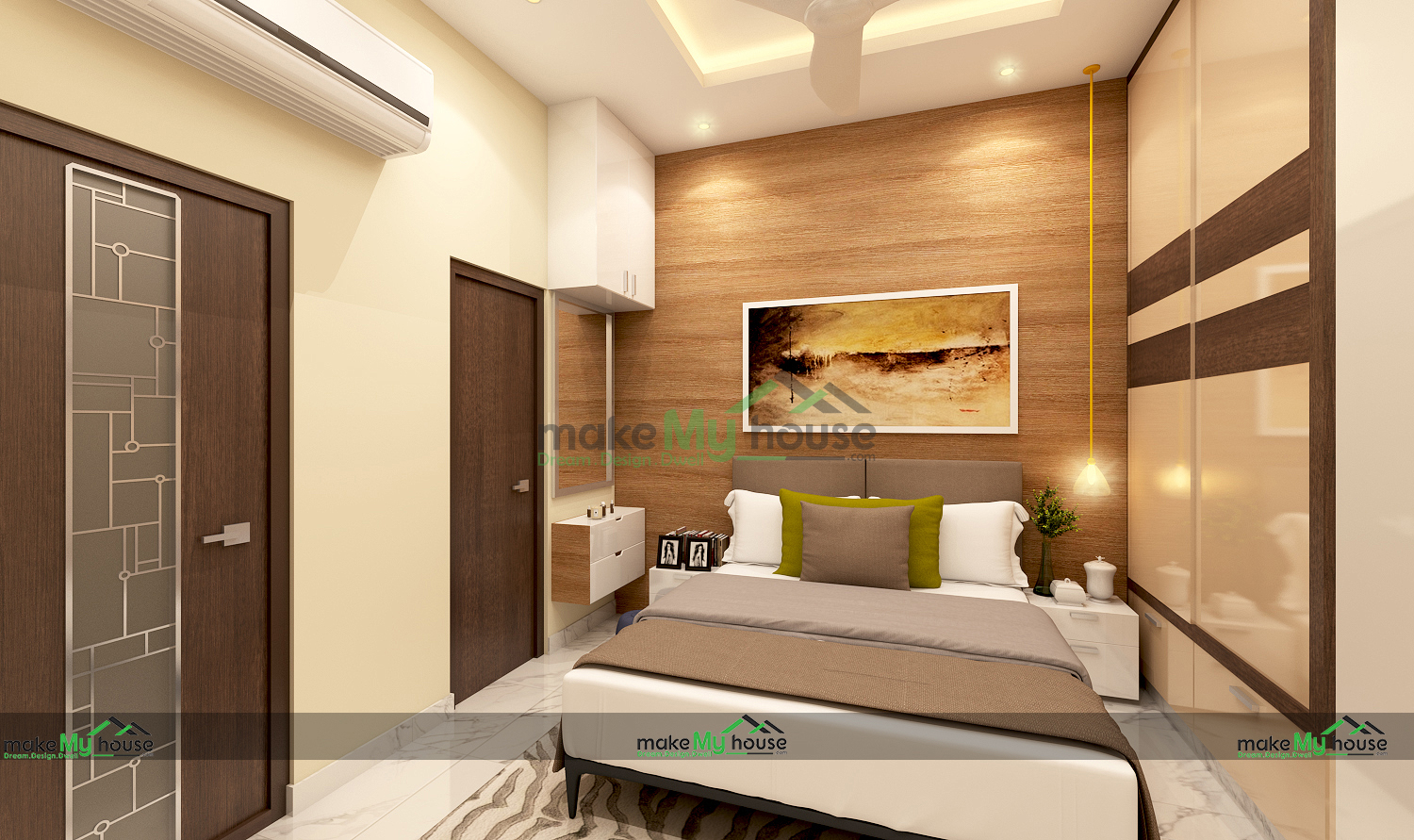 14x54 Home Interior Design 2bhk Interior Design Bedroom Kitchen Living Room Design